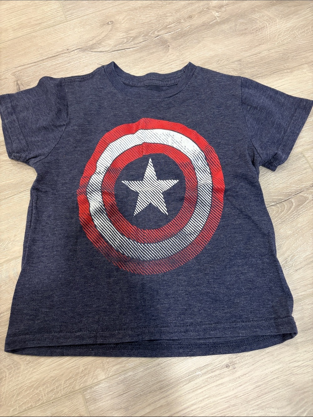 Marvel trendy Kids Navy Captain Shield Graphic Tee